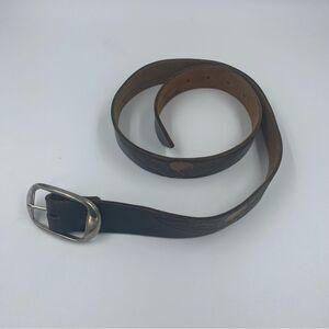 Vintage Skull Leather Belt